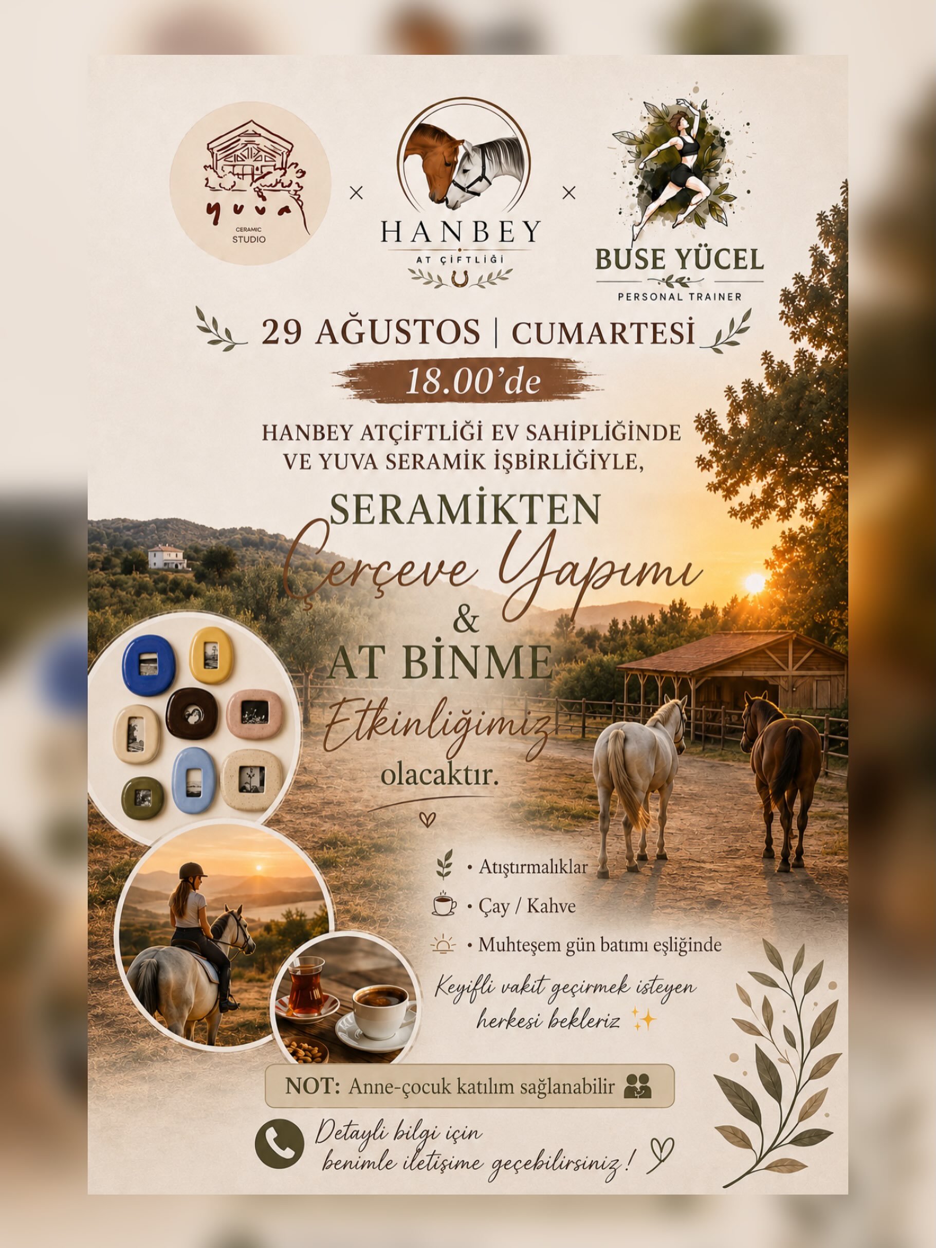 Seramikten Çerçeve & At Binme Atölyesi — Buse Yücel