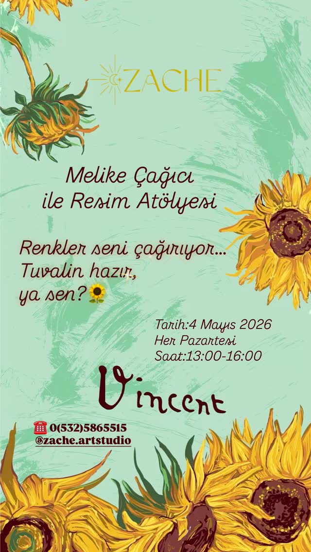Melike Çağici ile Resim Atölyesi Etkinlik afişi