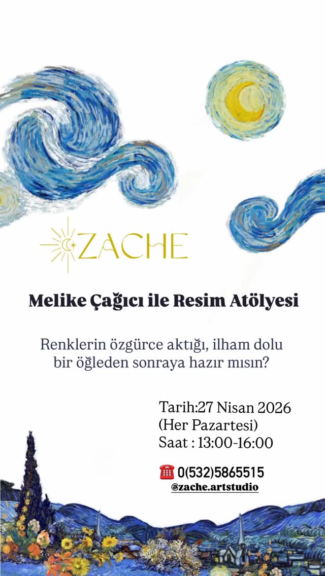 Melike Çağıcı ile Resim Atölyesi Etkinlik afişi