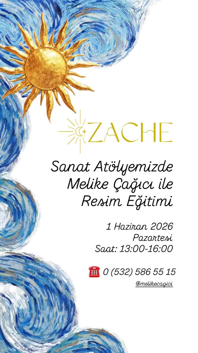Melike Çağcı — Resim Eğitimi Etkinlik afişi