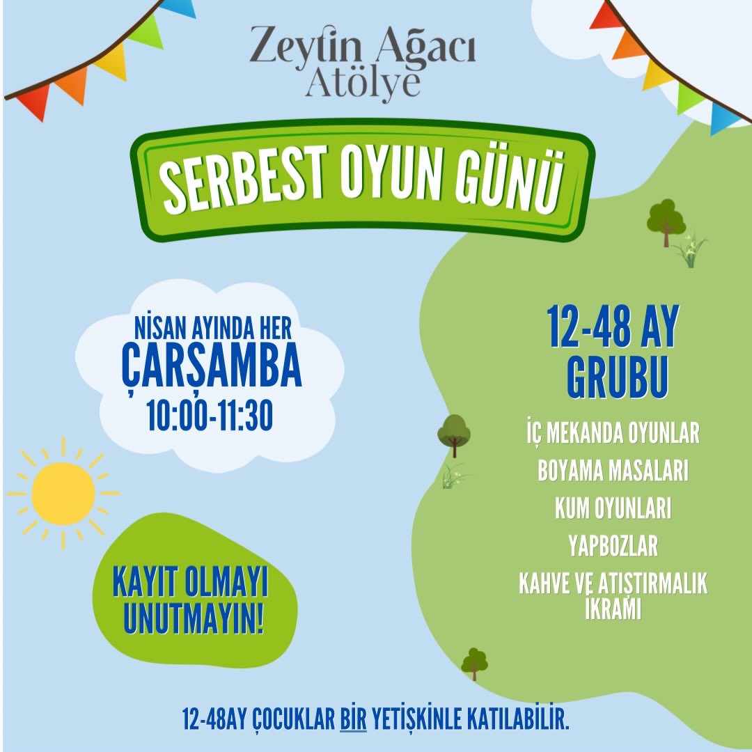 Serbest Oyun Günü Etkinlik afişi