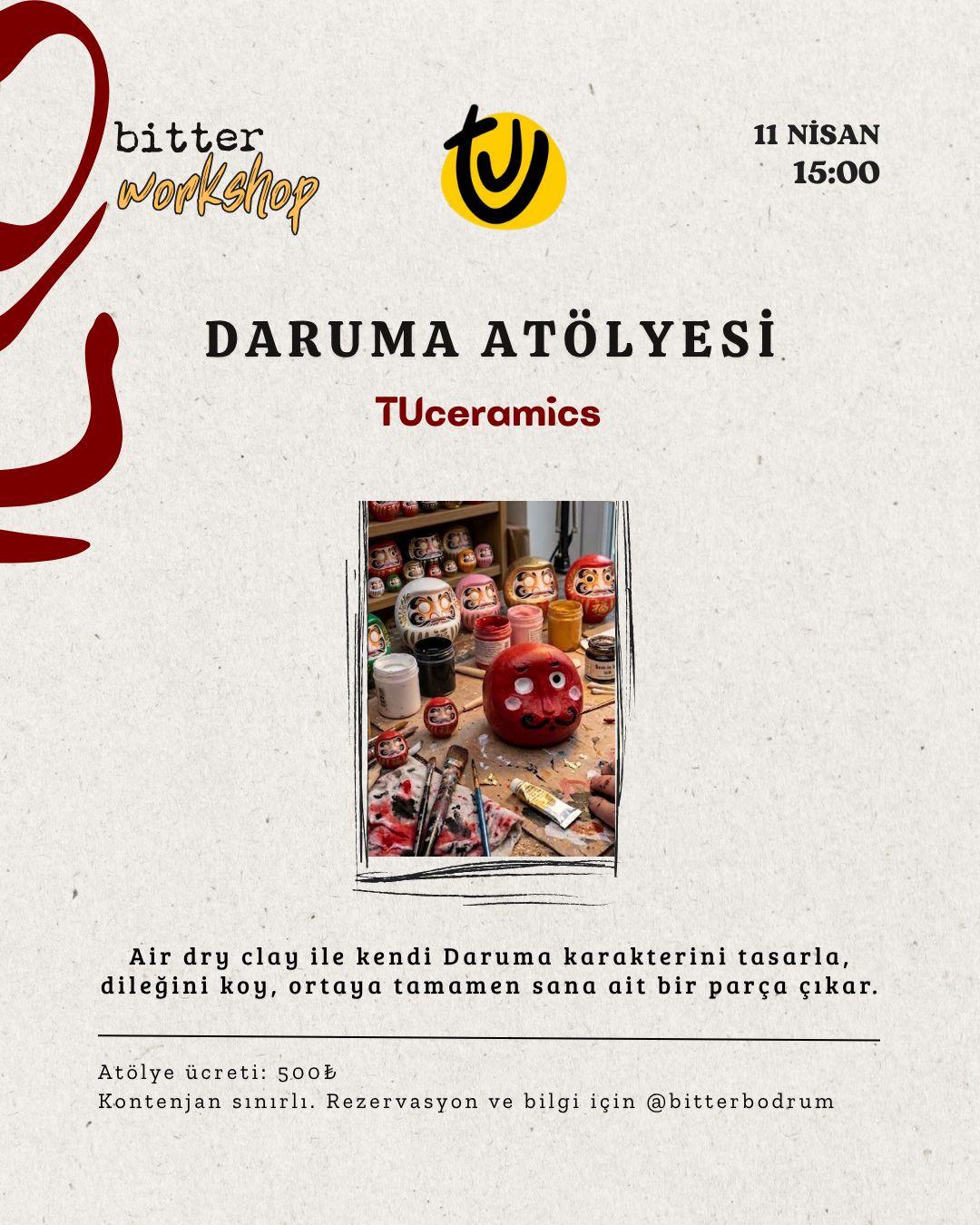 TUceramics - Daruma Atölyesi Etkinlik afişi