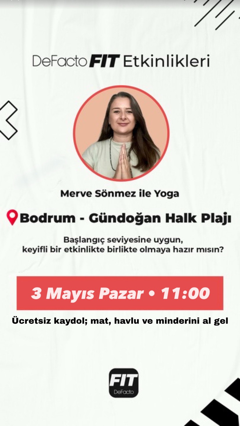 Merve Sönmez ile Yoga Etkinlik afişi
