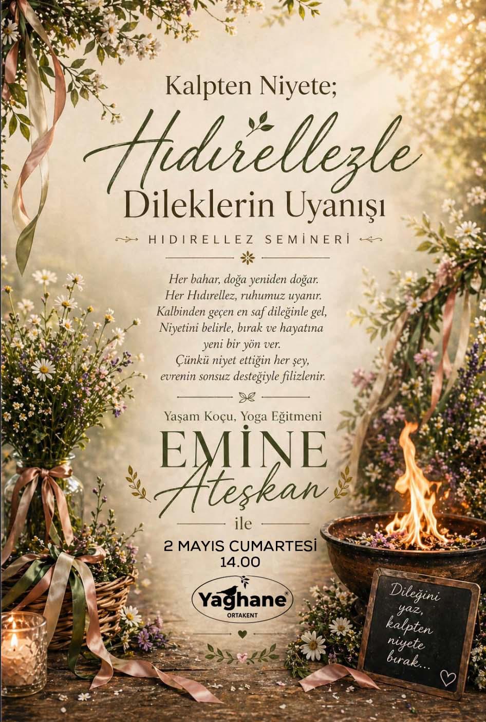 Emine Ateşkan — Hıdırellez Semineri Etkinlik afişi
