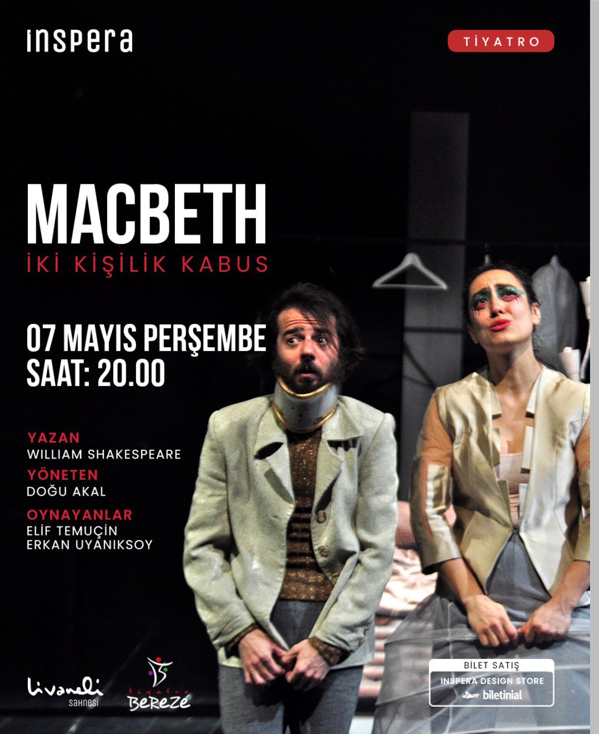 Macbeth / İki Kişilik Kâbus Etkinlik afişi