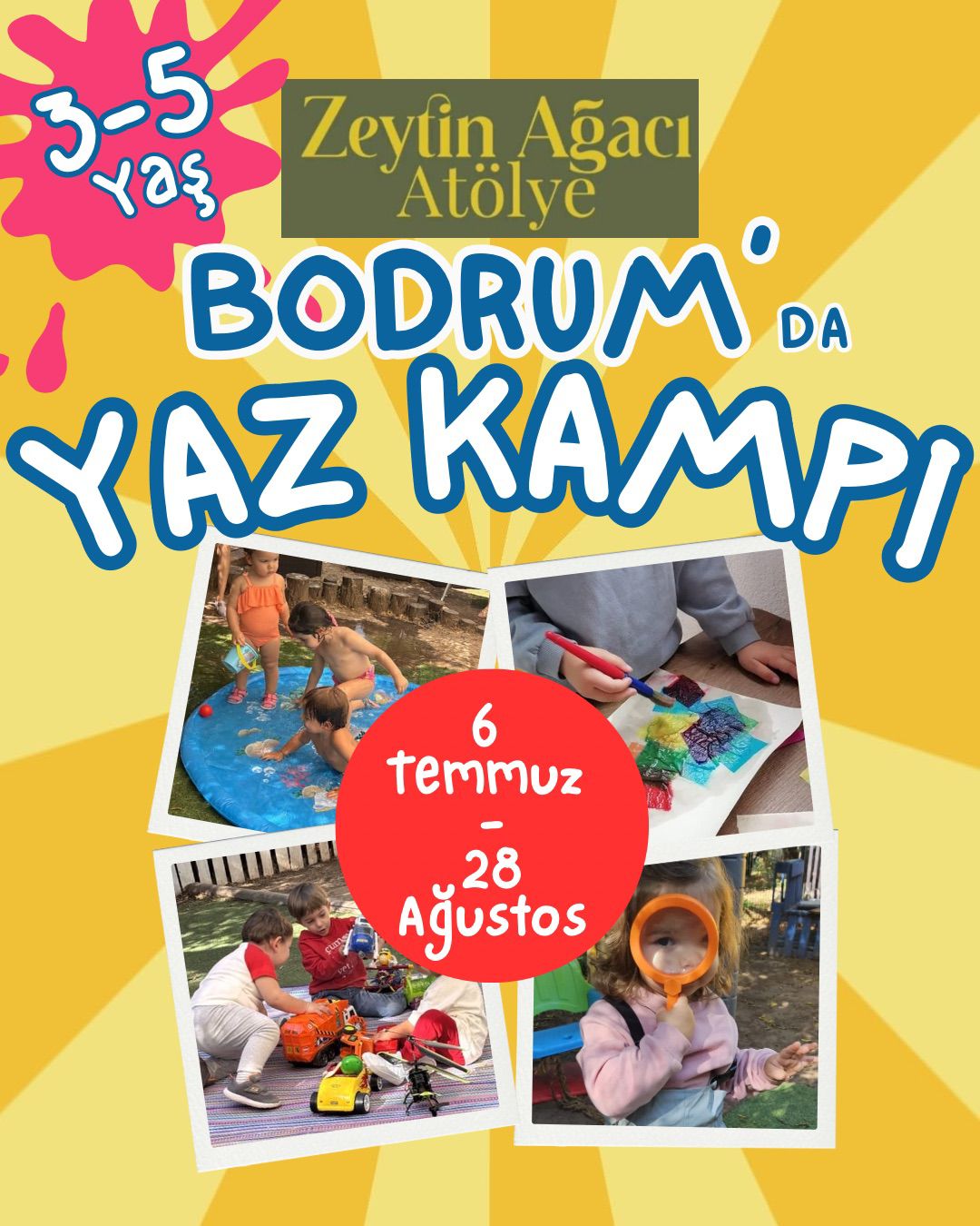 Yaz Kampı (3-5 Yaş) Etkinlik afişi