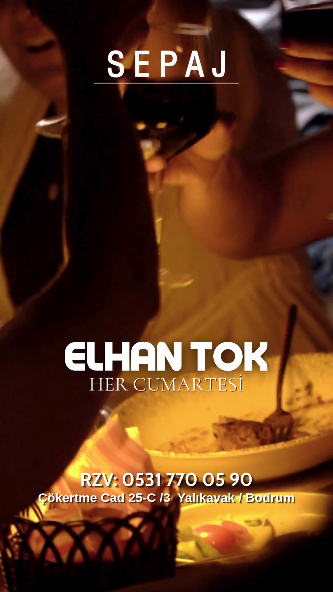 Elhan Tok — Sepaj Yalıkavak Etkinlik afişi