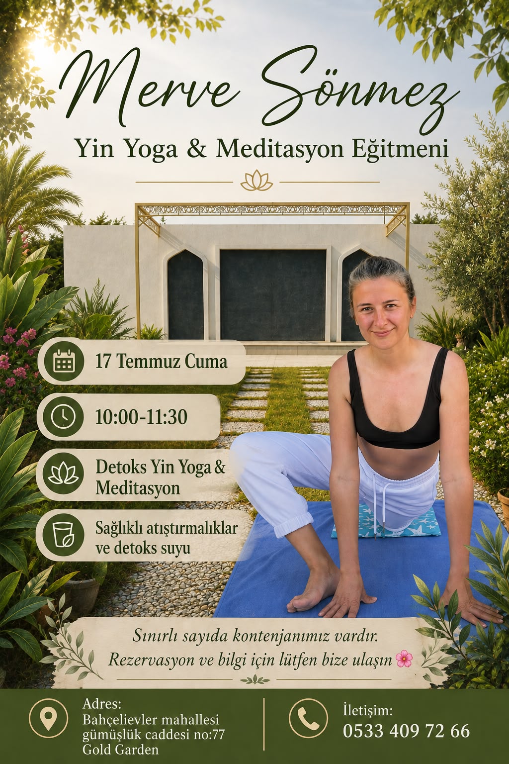 Merve Sönmez - Detoks Yin Yoga & Meditasyon