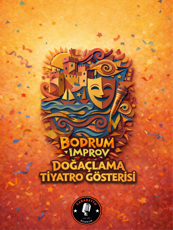 Bodrum Improv — Improvisationstheater Event-Poster