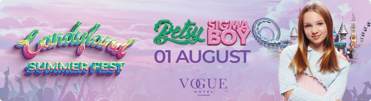 Candyland Yaz Festivali — Betsy & Sigma Boy Etkinlik afişi