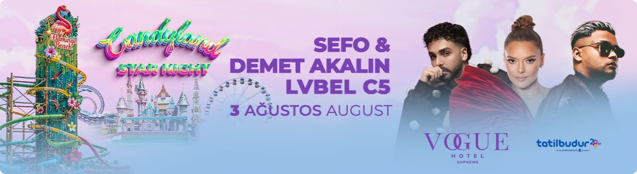 Sefo, Demet Akalın ve Lvbel C5 Etkinlik afişi